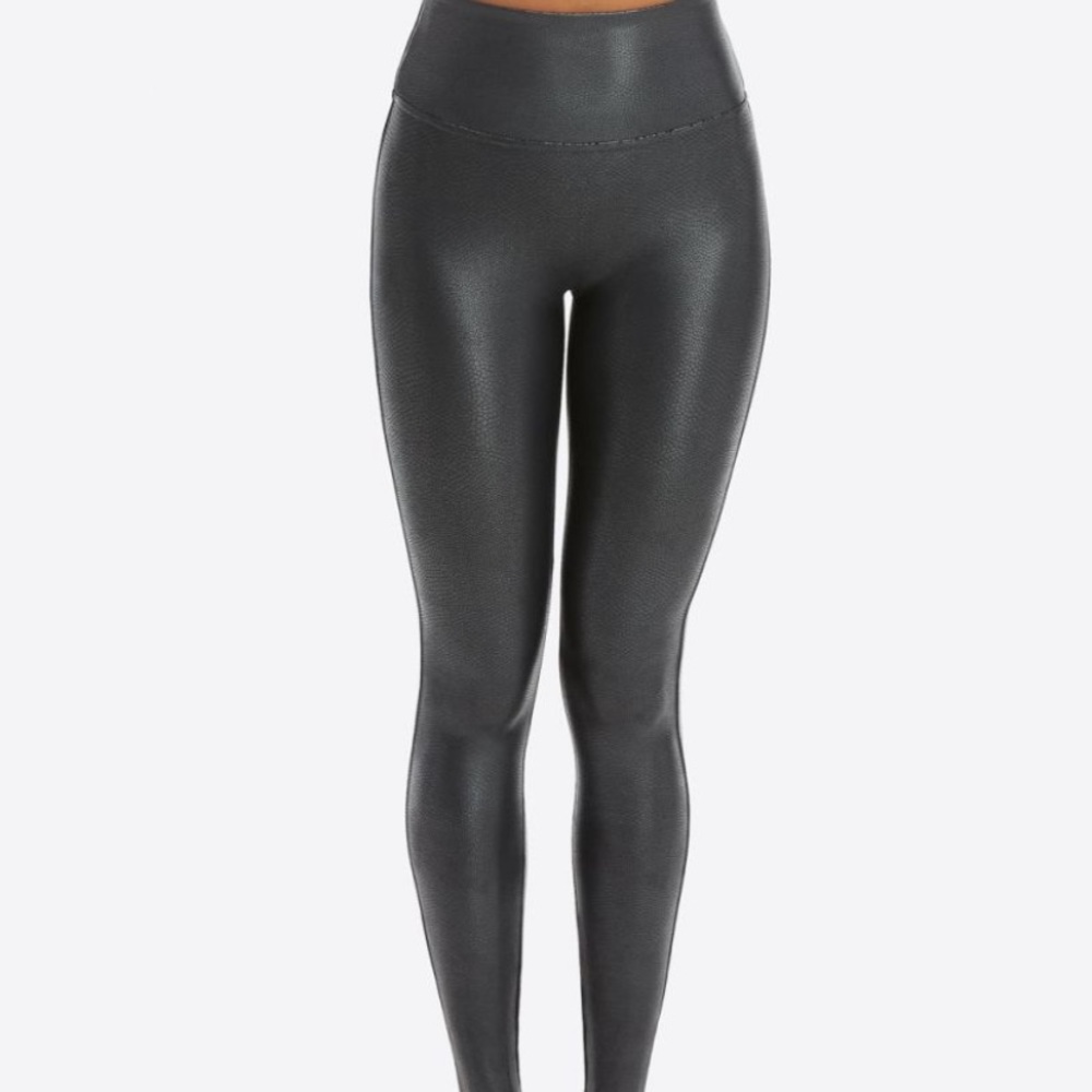 SPANX Faux Leather Pebbled Leggings